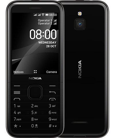nokia 8000 front back onyx - Nokia 8000 4G price in Nigeria and full specs