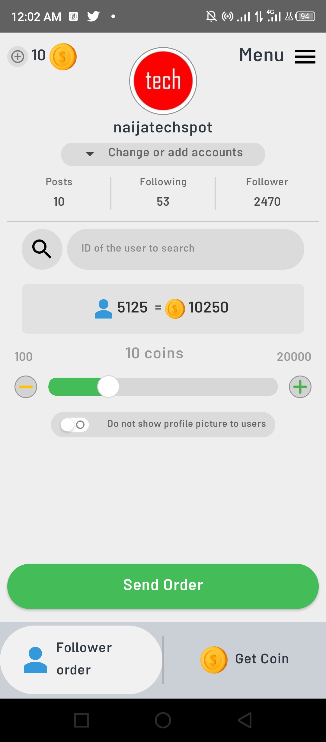 Screenshot 20220307 000253 - NS Followers Mod Apk V9.1.2 (Unlimited Coins)
