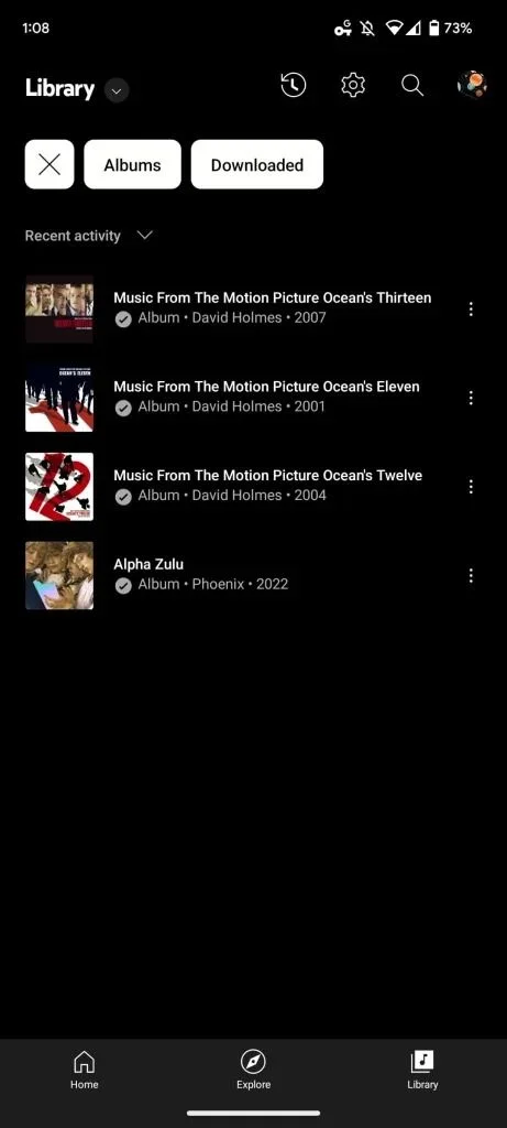 youtube music library tab redesign screenshots 2 - YouTube Music gets library redesign for Android and iOS