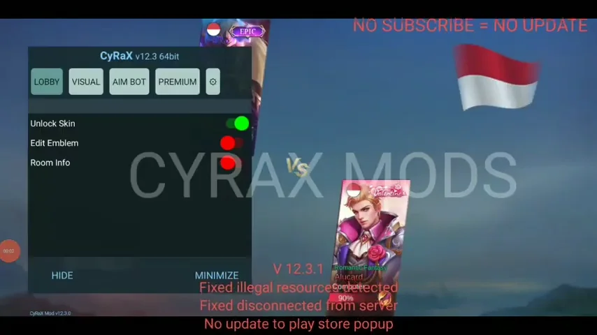 CYRAX MODS V 12.3.1 UNOFFICIAL UPDATE 21 DESEMBER 2022 0 2 screenshot - Cyrax Mod Apk V20.8 (Unlocked) Latest Version