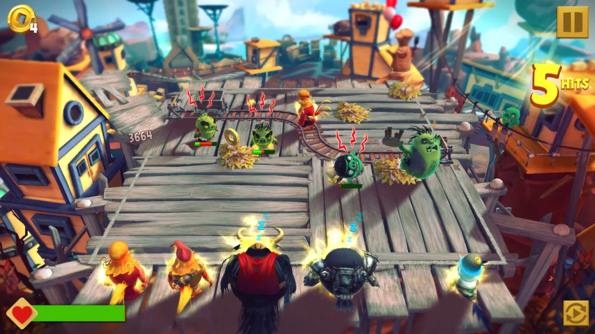 AB EVOLUTION Screenshot Battle Village2 1160x653 - Angry Birds Evolution Mod Apk V2.9.18 (Unlimited Gems/Coins)