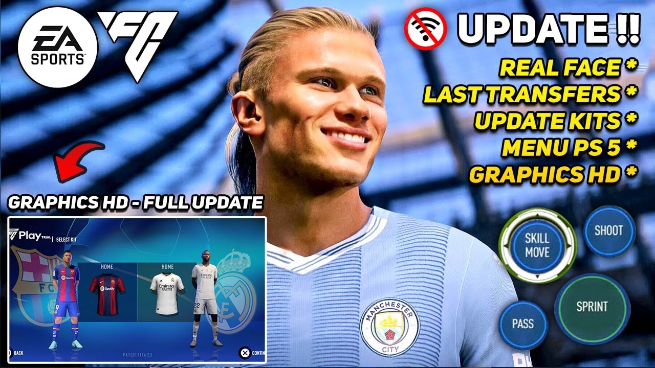 FIFA 24 Mod Apk + Obb (PS3/PS4/PS5 Camera) Latest Transfers