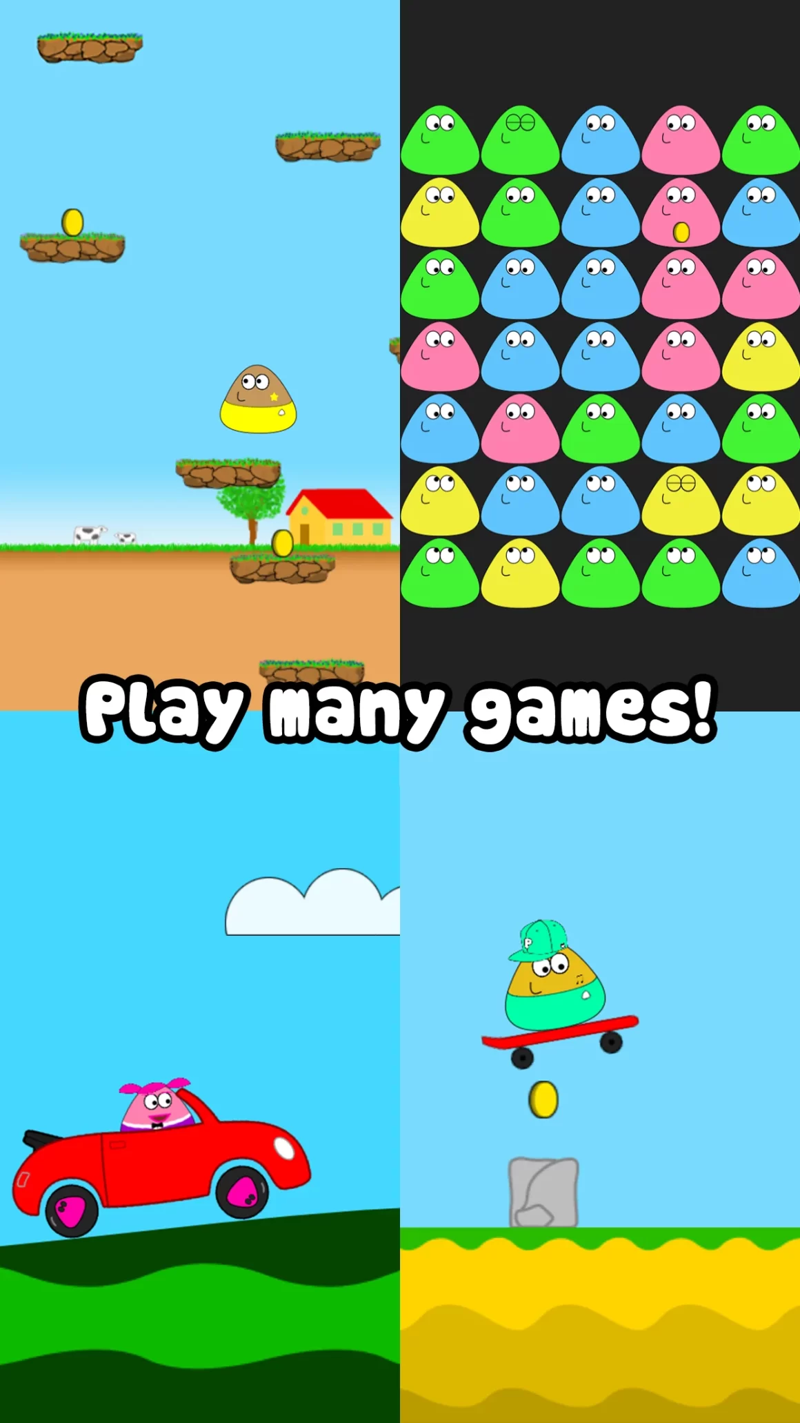 Pou Mod Apk (Free Purchase/All Unlocked)