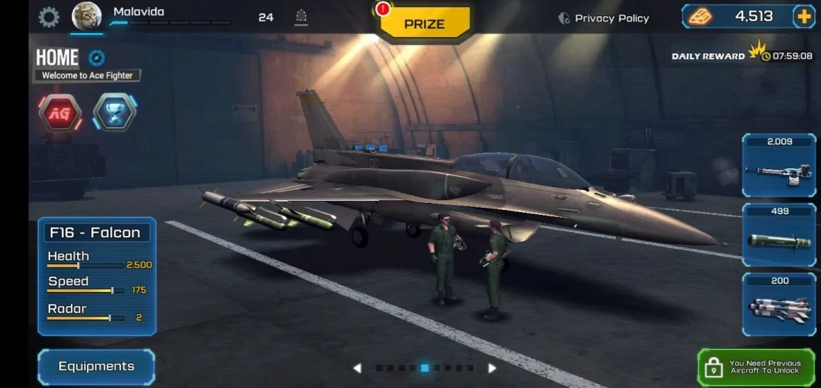 ace fighter 26618 4 1160x549 - Ace Fighter Mod Apk V2.712 (Unlimited Money & Gold)