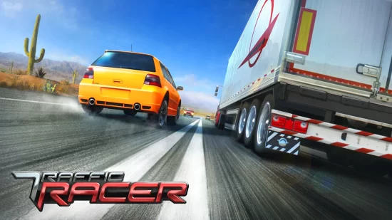 TrafficRacer Final with logo1 550x309 - Traffic Racer Mod Apk V3.7 (Unlimited Money) All Cars Unlocked