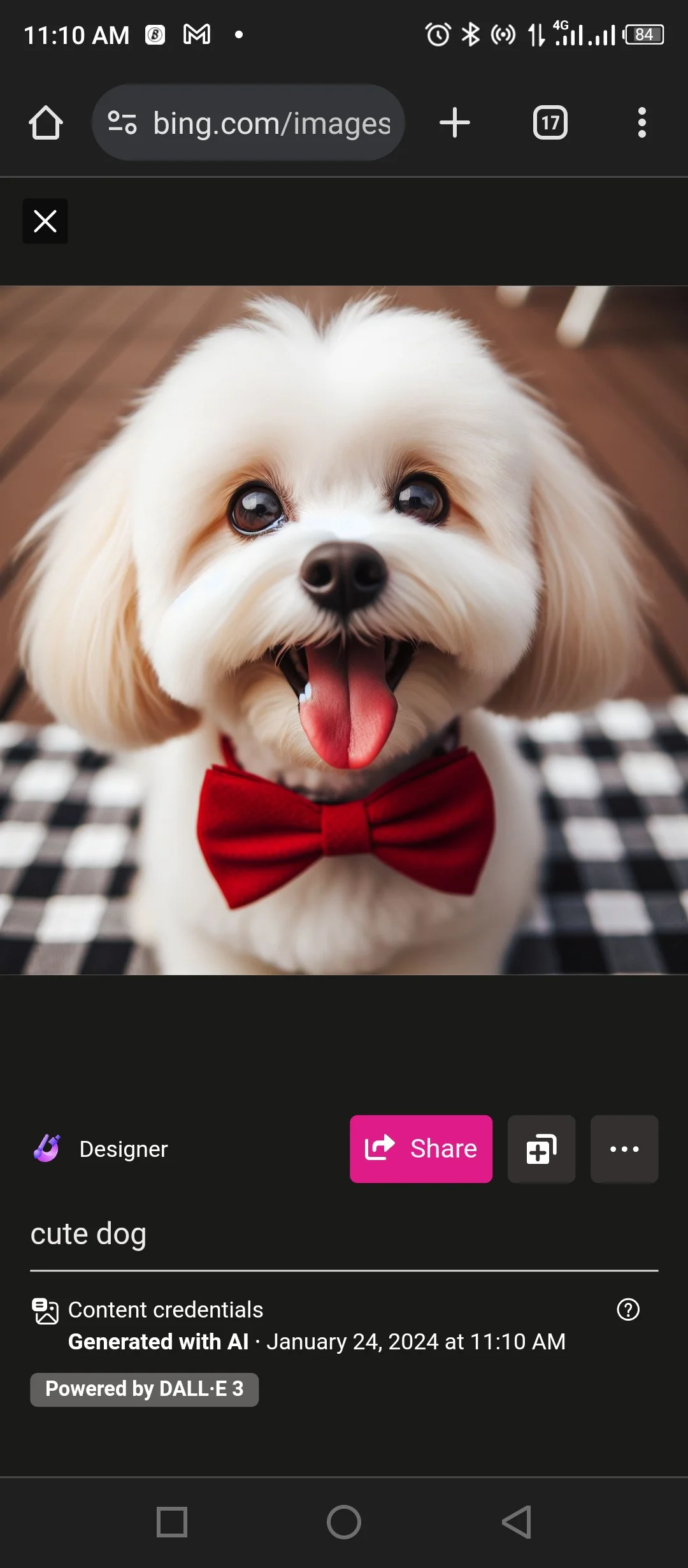 Screenshot 20240124 111051 - Bing Image Creator Mod Apk v27.8.4 (Unlimited Boosts) Premium