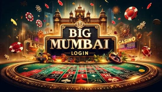 dalla e 2023 12 25 20.34.43 a wide landscape image showcasing the big mumbai login logo prominently against a casino themed background. the logo displays big mumbai login in mp86r8yMX4UJGnbx 550x314 - Big Mumbai Hack Mod Apk V1.2 (Unlimited Money) Latest Version